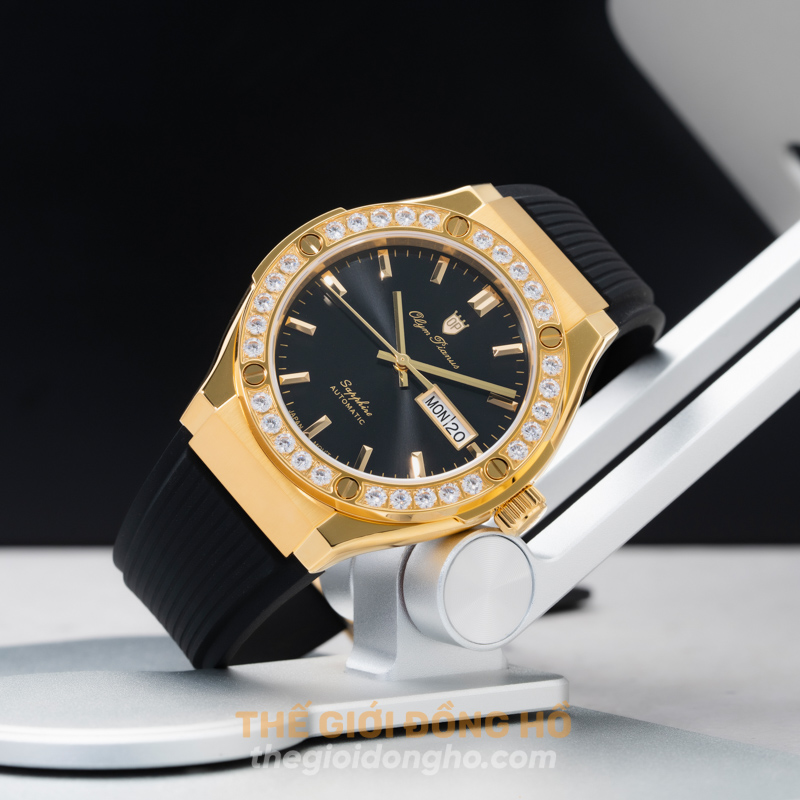 Olym Pianus OP990-45ADGR-GL-Đen (Nam-Máy cơ-Sapphire-42mm)