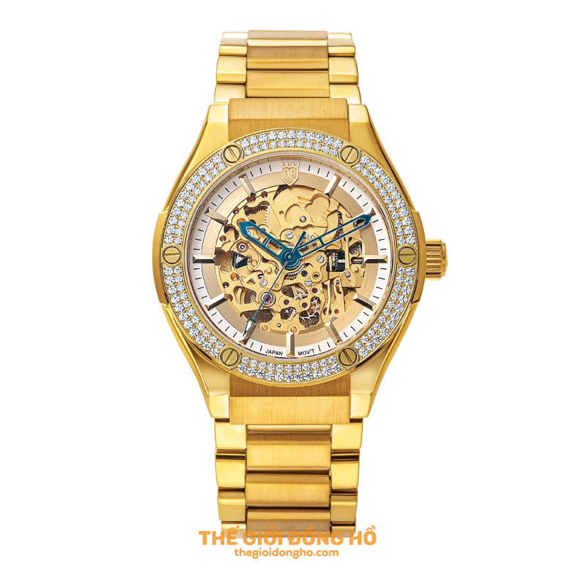 Olym Pianus OP990-45.24ADGR-Xanh (Nam-Máy cơ-Sapphire-42mm)