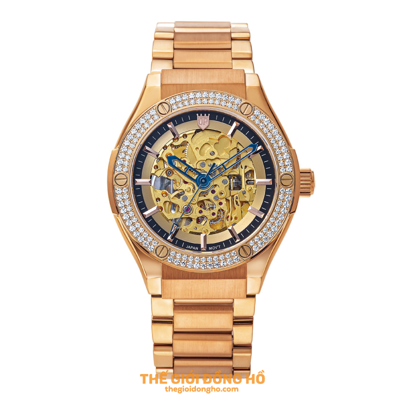 Olym Pianus OP990-45.24ADGR-Xanh (Nam-Máy cơ-Sapphire-42mm)