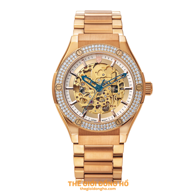 Olym Pianus OP990-45.24ADGR-Xanh (Nam-Máy cơ-Sapphire-42mm)