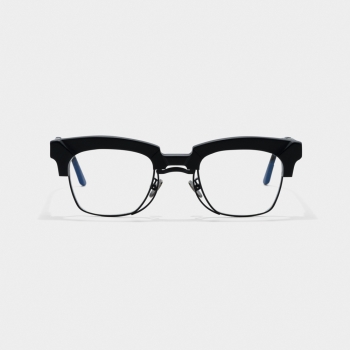 Kính mắt Kuboraum n6 đen nhám mắt trắng