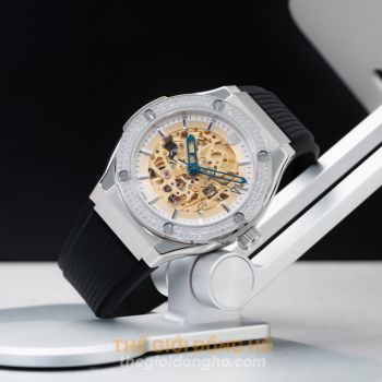 Olym Pianus OP990-45.24ADGS-GL-Trắng (Nam-Máy cơ-Sapphire-42mm)