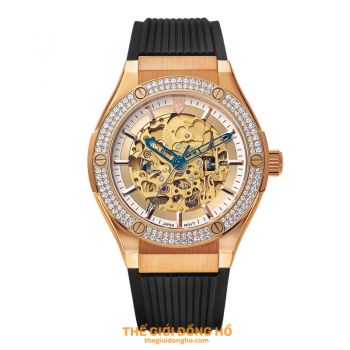 Olym Pianus OP990-45.24ADGR-GL-Trắng (Nam-Máy cơ-Sapphire-42mm)