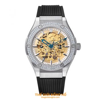 Olym Pianus OP990-45.24ADGS-GL-Trắng (Nam-Máy cơ-Sapphire-42mm)